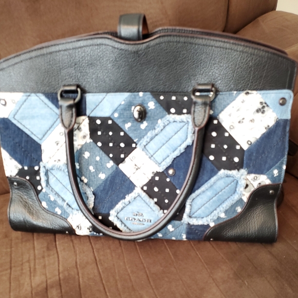 Blue Jean Patch Coach - Picture 1 of 2